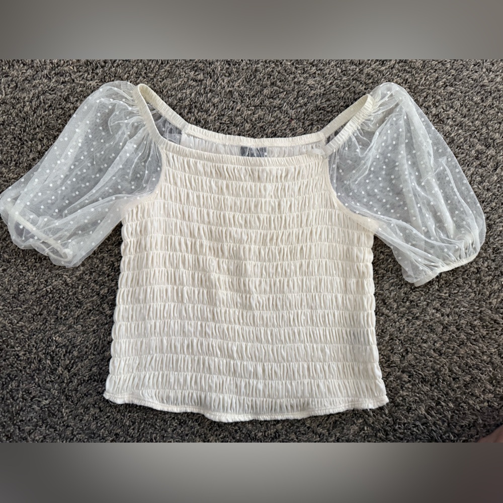 Ivory Torrid Large Crop Top